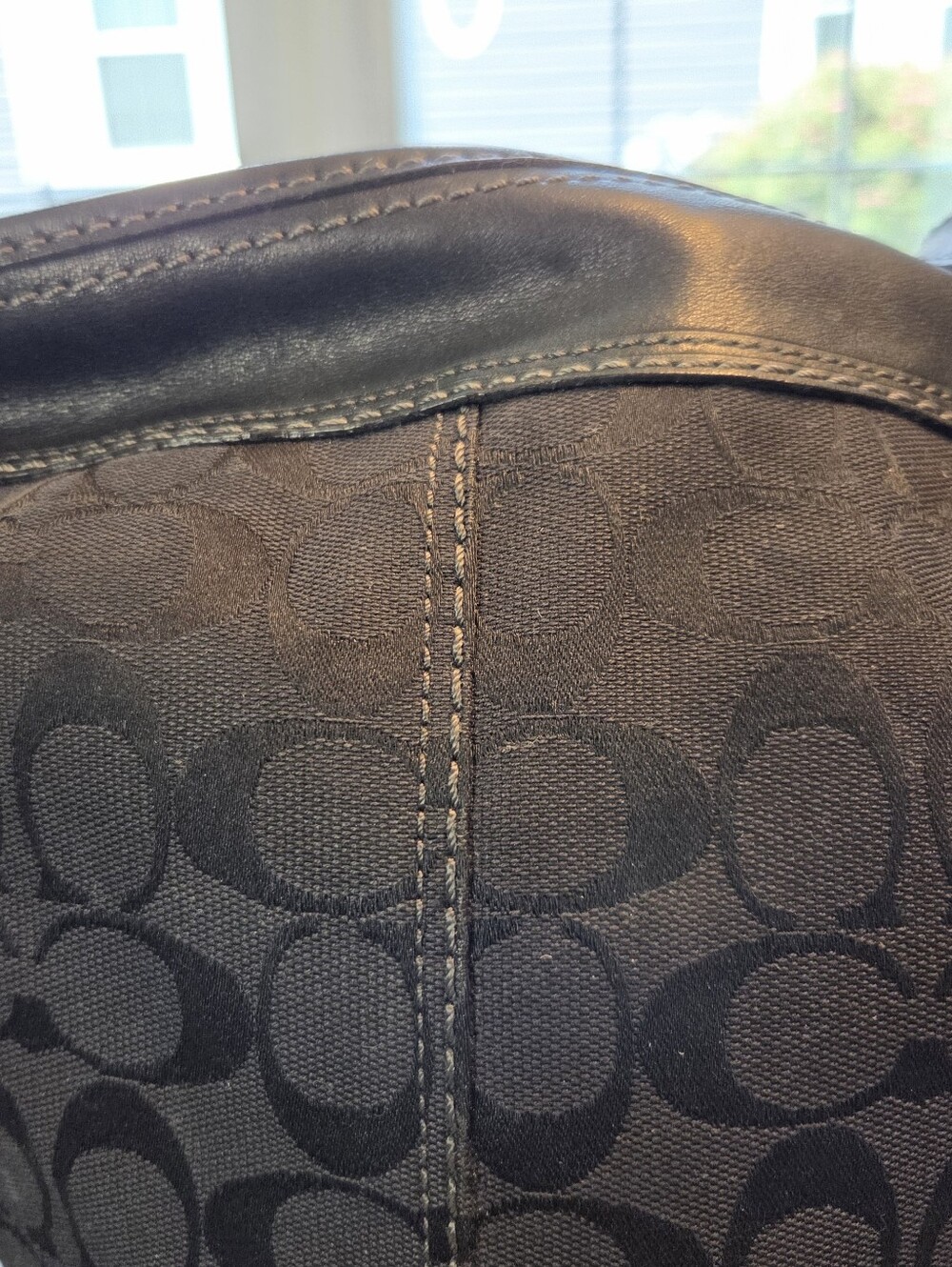 Coach Madison Sophia Monogram Black Canvas and Leather Crossbody Bag - Picture 4 of 15